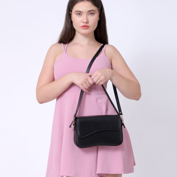 Women Rectangular Sling Bag | Black
