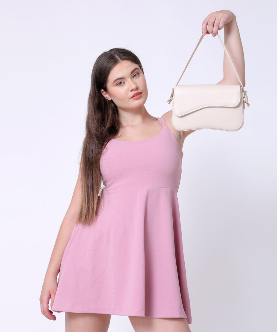 Women Rectangular Sling Bag | Beige