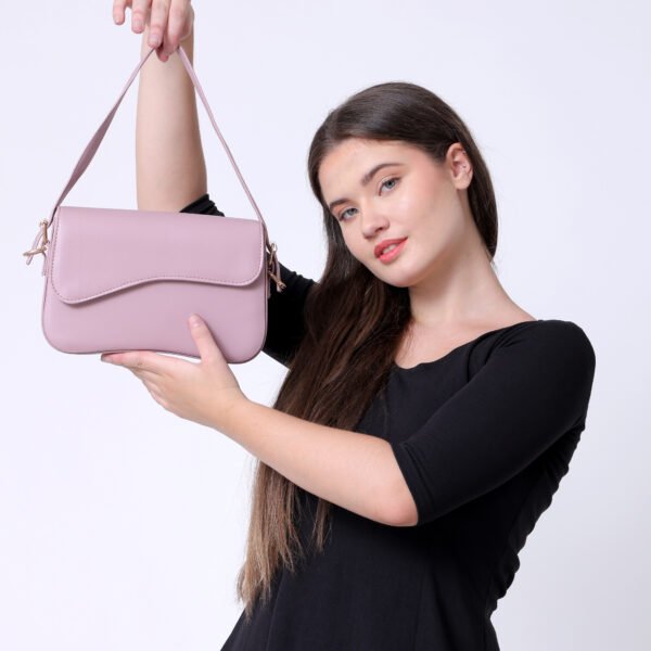 Women Rectangular Sling Bag | Pink
