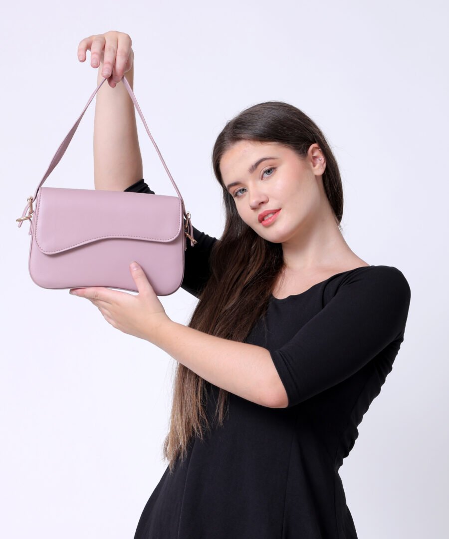 Women Rectangular Sling Bag | Pink