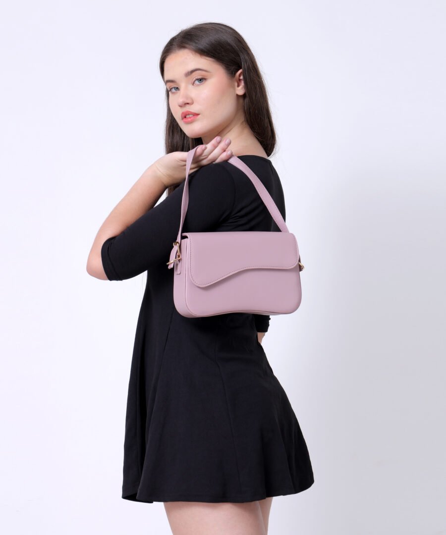 Women Rectangular Sling Bag | Pink - Image 3