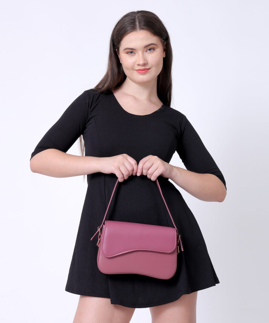 Women Rectangular Sling Bag | Hot Pink