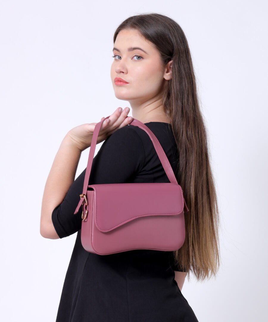 Women Rectangular Sling Bag | Hot Pink - Image 6