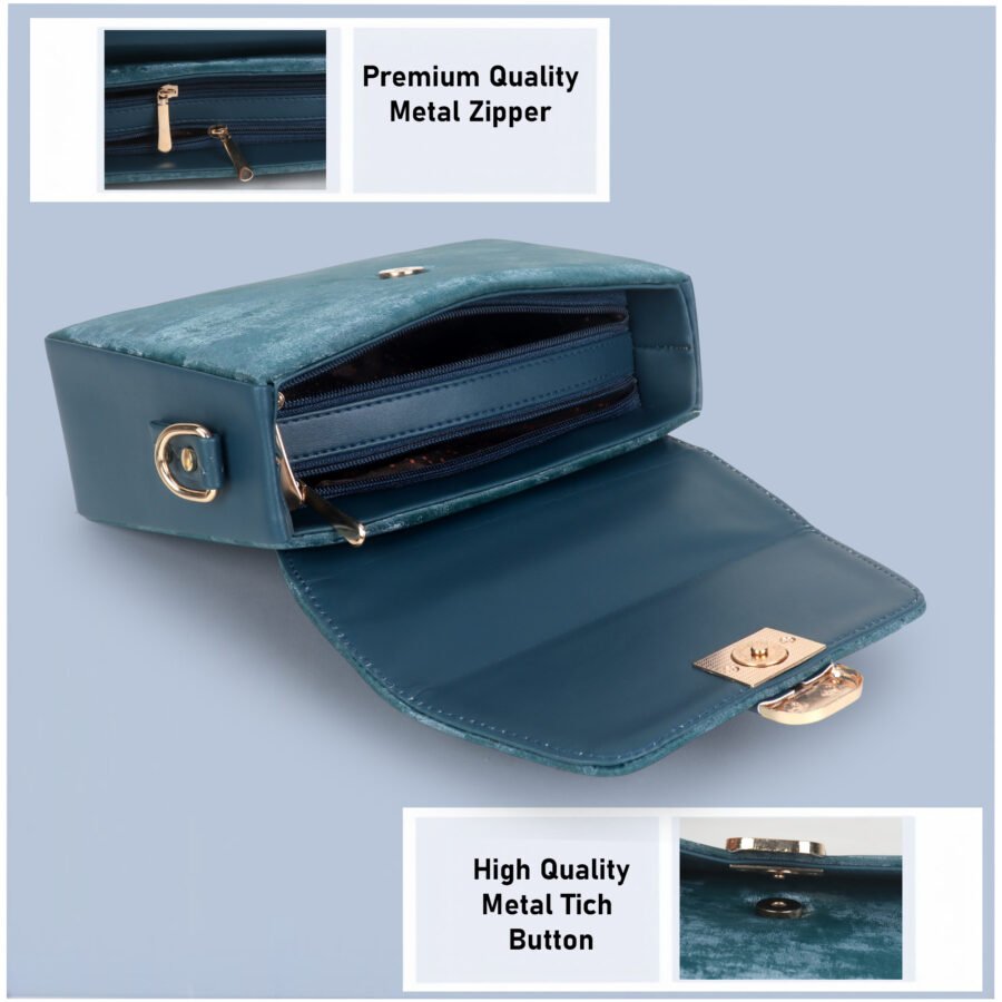 Women Sling Bag | Blue - Image 4