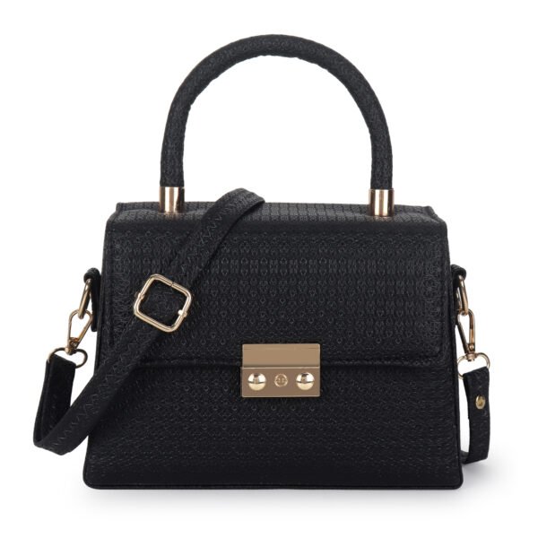 Women Textured Sling Bag | Black