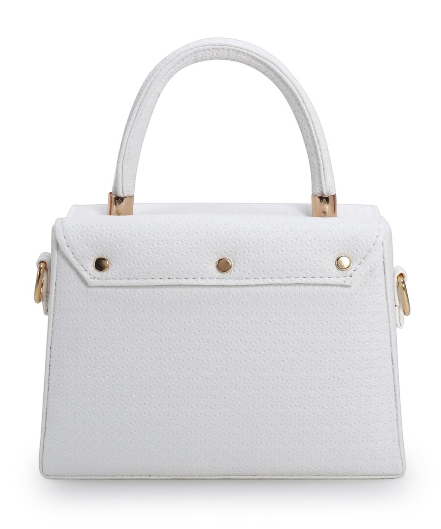 Women Textured Sling Bag | White - Image 2
