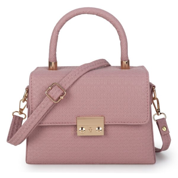 Women Textured Sling Bag | Pink