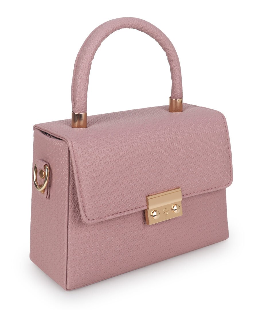 Women Textured Sling Bag | Pink - Image 4