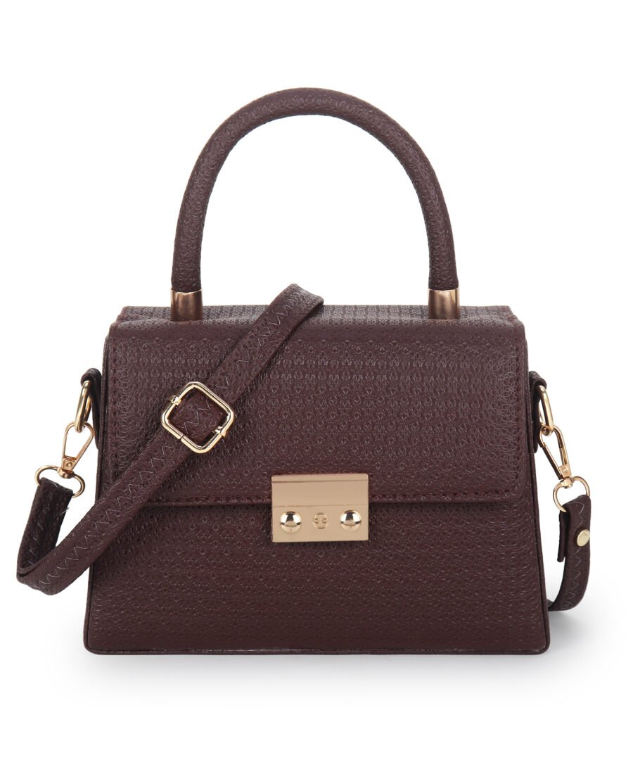 Women Textured Sling Bag | Brown