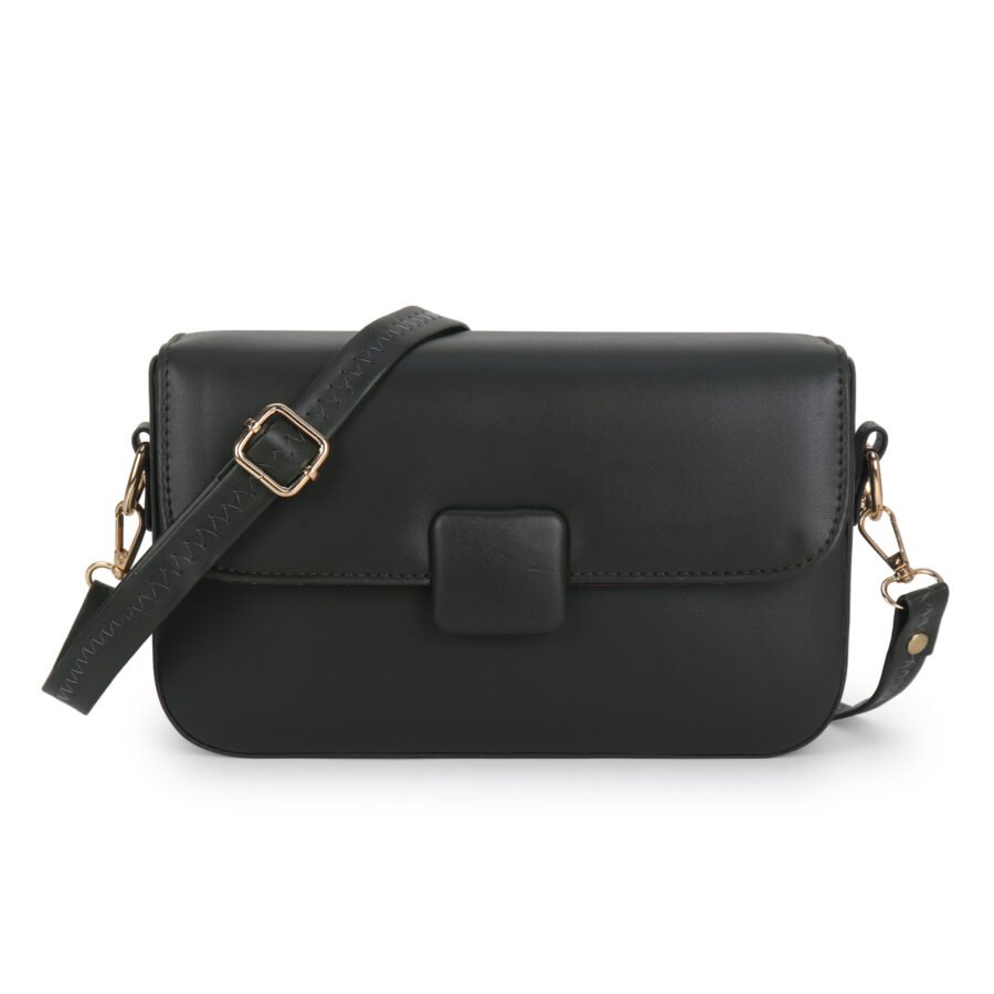 Women Crossbody Mini Sling Bag | Matte Black