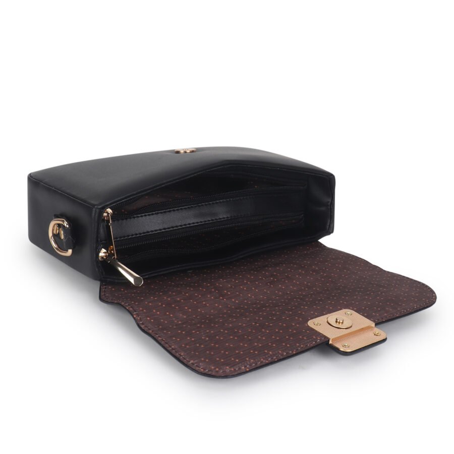 Women Crossbody Mini Sling Bag | Black - Image 4