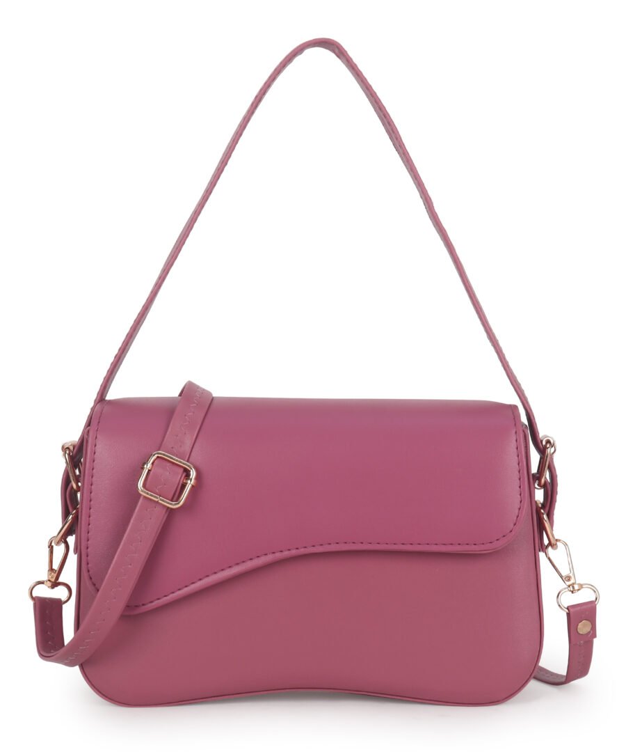 Women Rectangular Sling Bag | Hot Pink - Image 4