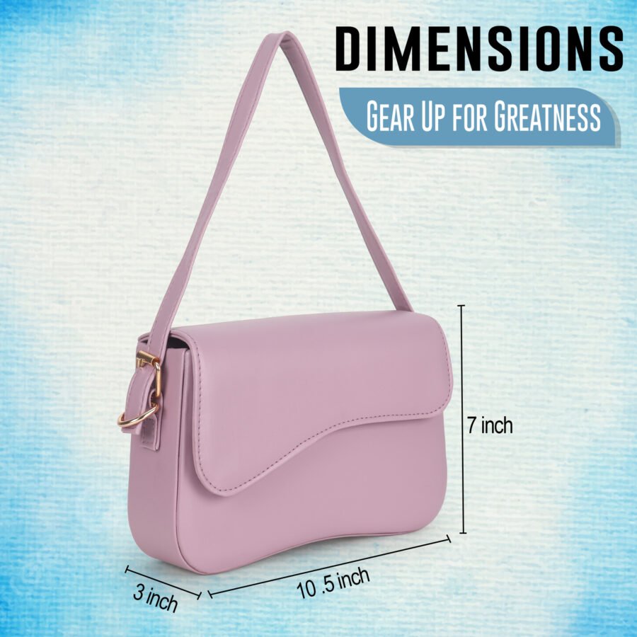 Women Rectangular Sling Bag | Pink - Image 7
