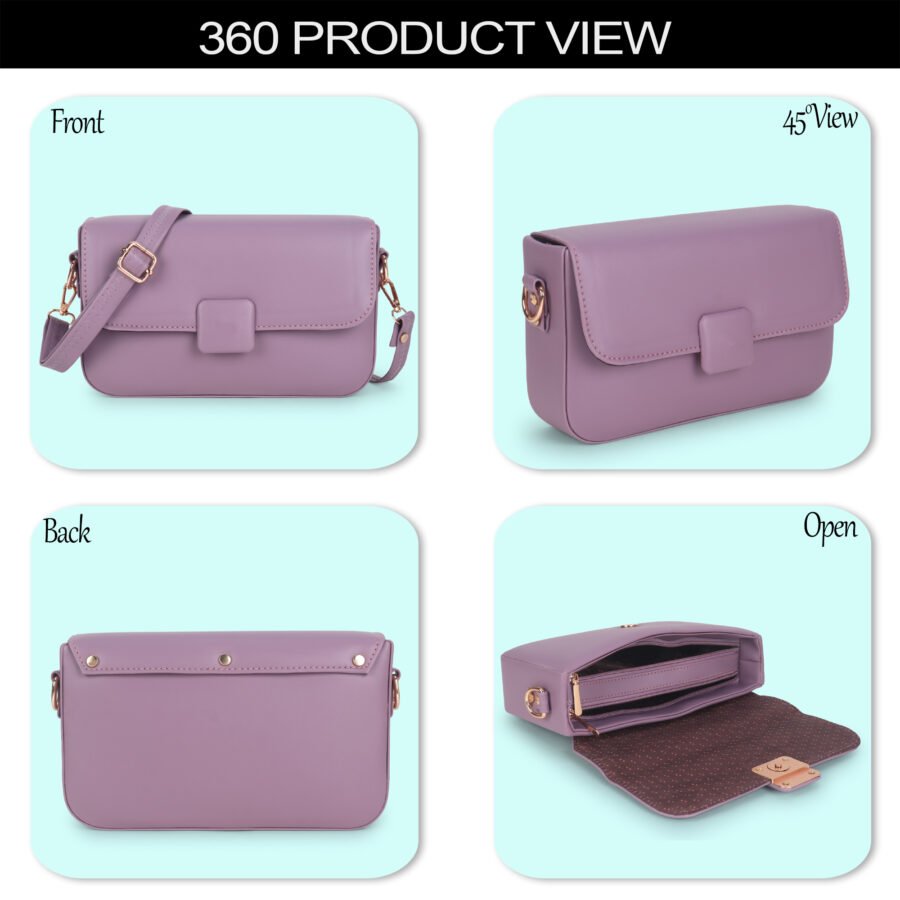 Women Crossbody Mini Sling Bag |  Pink - Image 3
